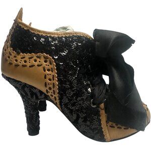 Victorian – inspired lace-up booties IRREGULAR CHOICE Sz 8 - NWOB